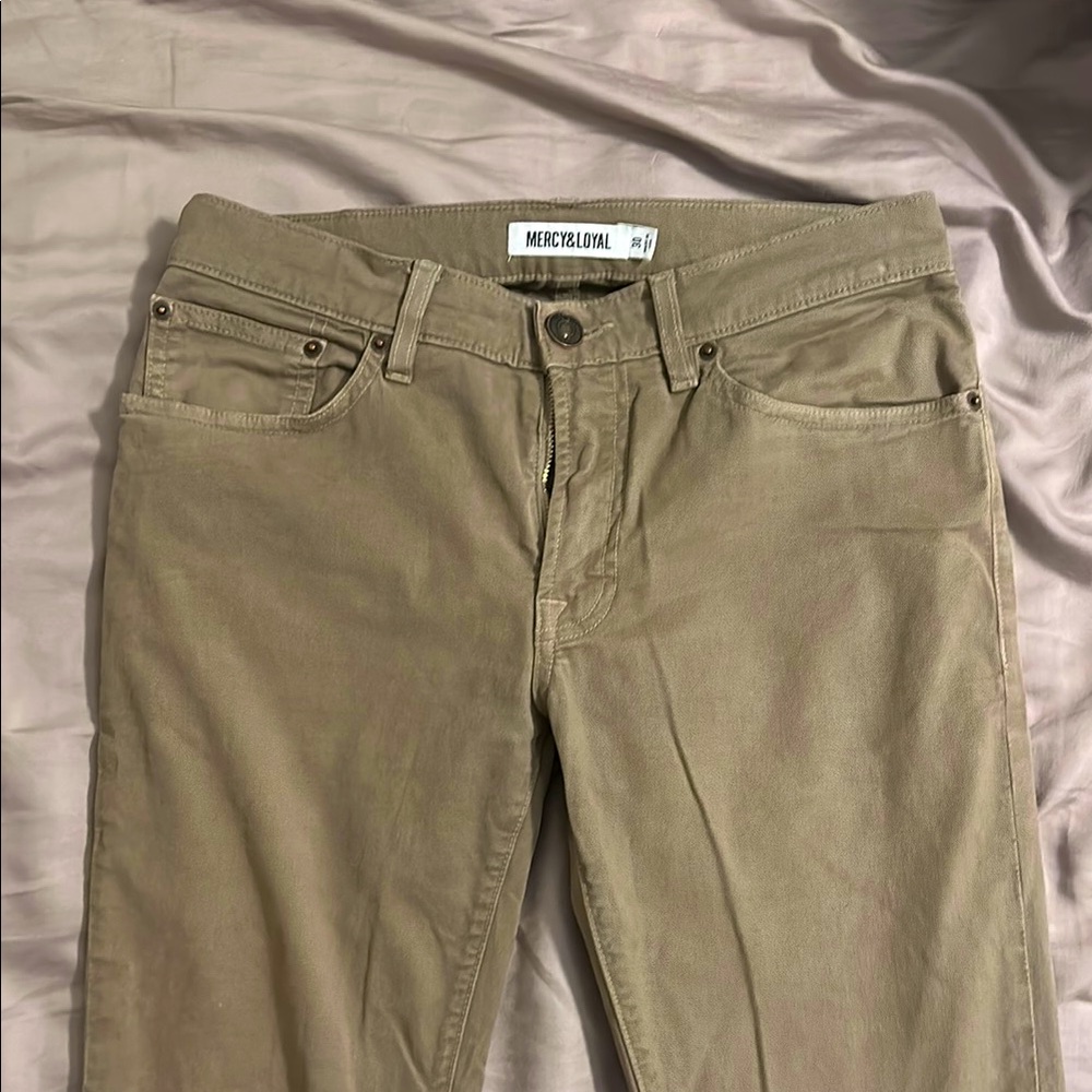 Mercy Loyal Chino Pants, Olive, 30, Made in USA